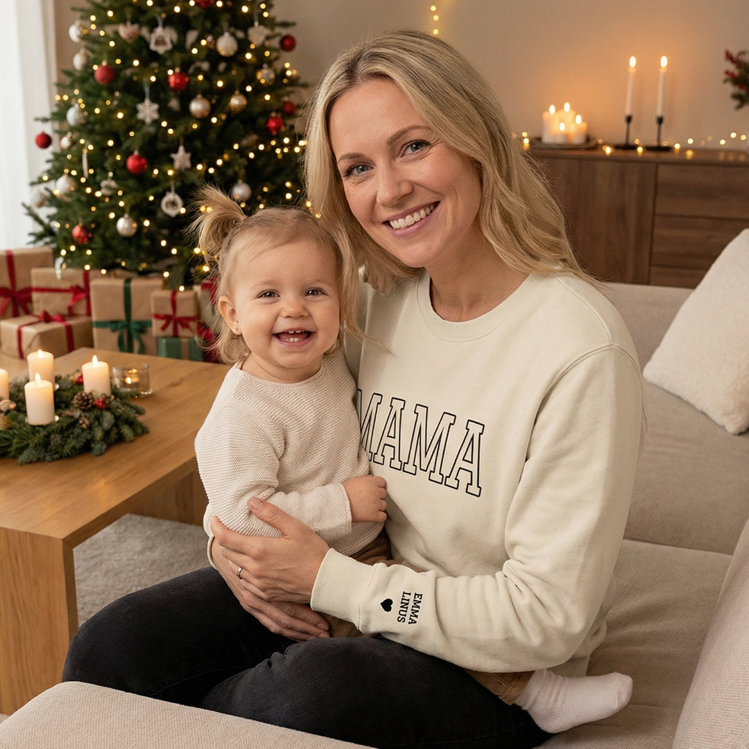 Personalisierter Sweater "Mama & Kinder"