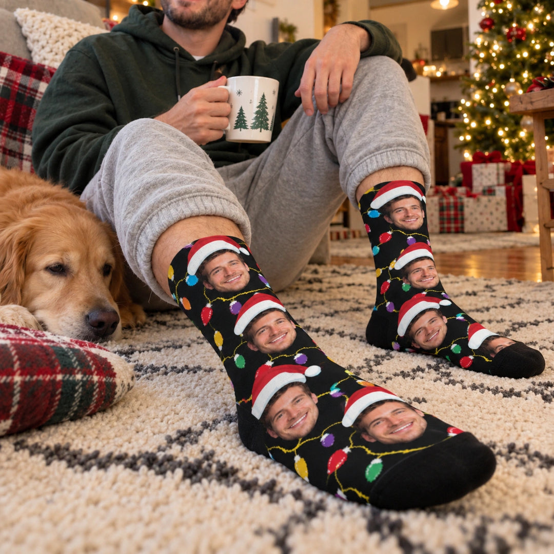 Personalisierte Socken "Weihnachten" mit Foto