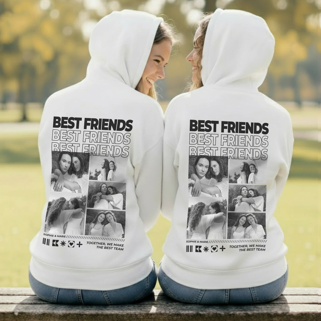 Personalisierter Hoodie "Besties"