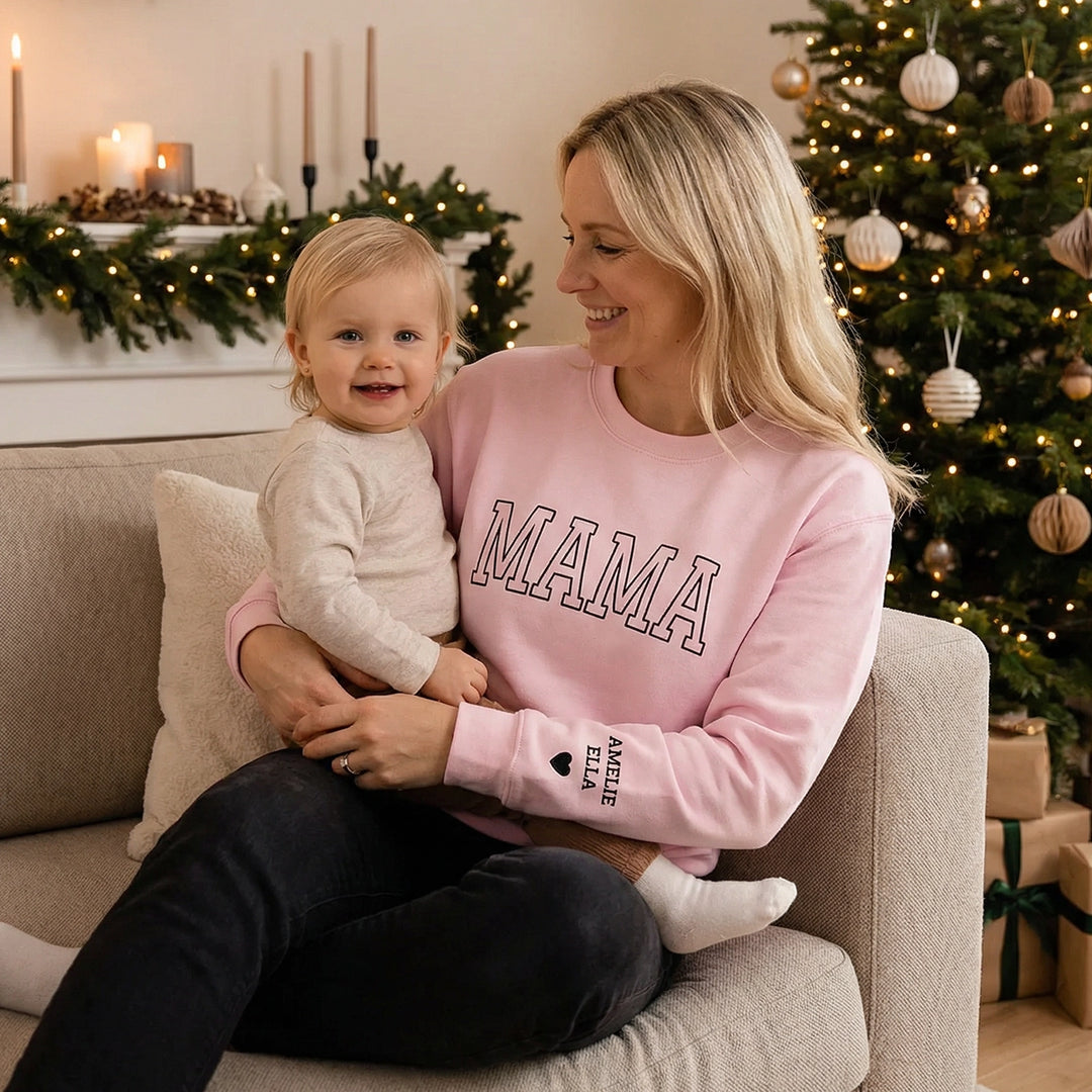 Personalisierter Sweater "Mama & Kinder"