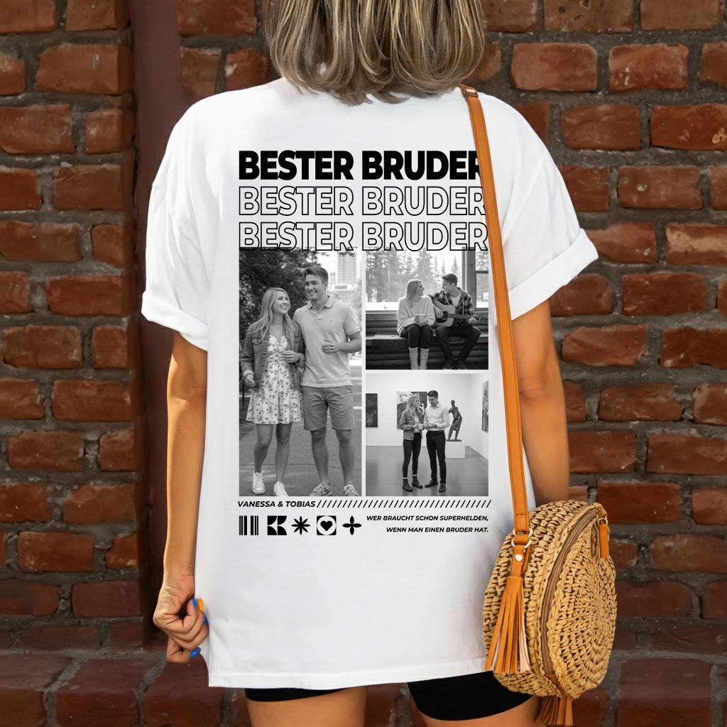 Personalisiertes T-Shirt "BESTER BRUDER"