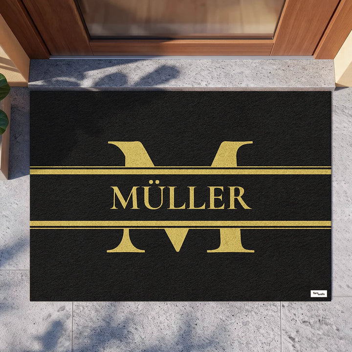 Personalisierte Fußmatte "Initiale"