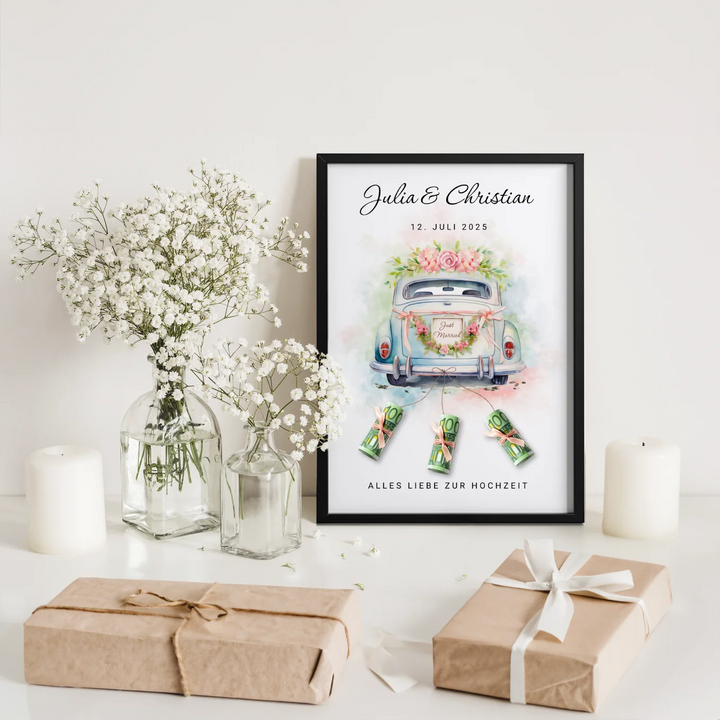 Just Married Car Poster 2.0 DE & FR