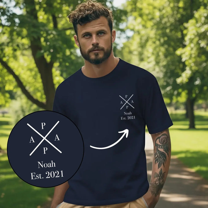 Personalisiertes T-Shirt "PAPA"