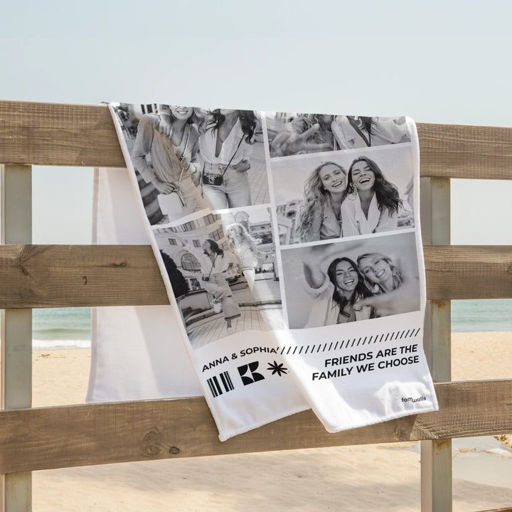 Personalisiertes Badetuch "Besties"