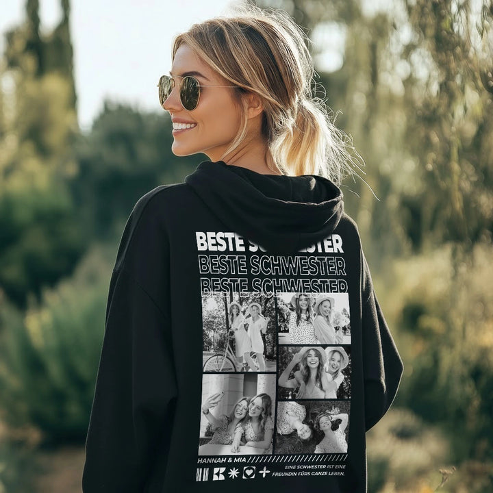 Personalisierter Hoodie "Beste Schwester"
