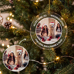 Weihnachtsbaumschmuck "Dein Foto & Text"