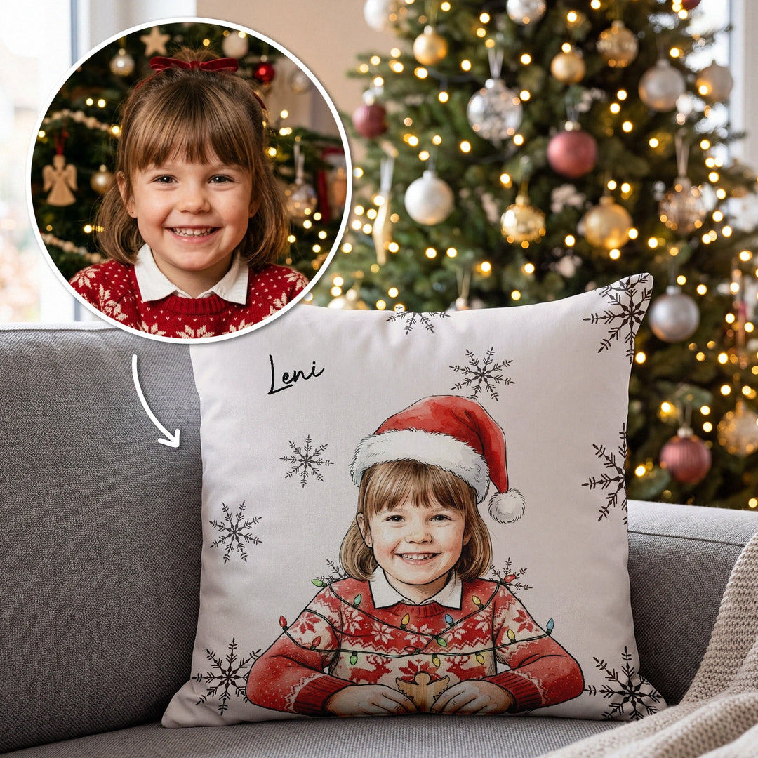 ▷ Kissen personalisiert zu Weihnachten