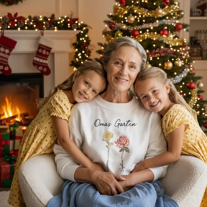 Personalisierter Sweater "Omas Garten"