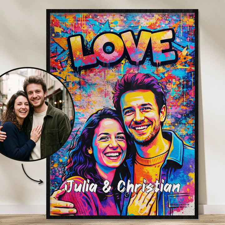 Personalisiertes Poster "Street Art Love"