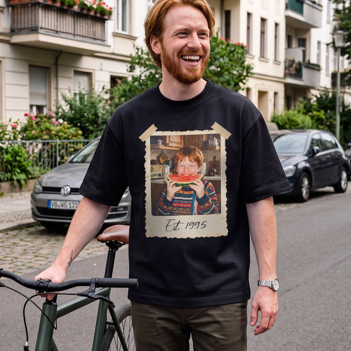 Personalisiertes T-Shirt "Foto Vintage"
