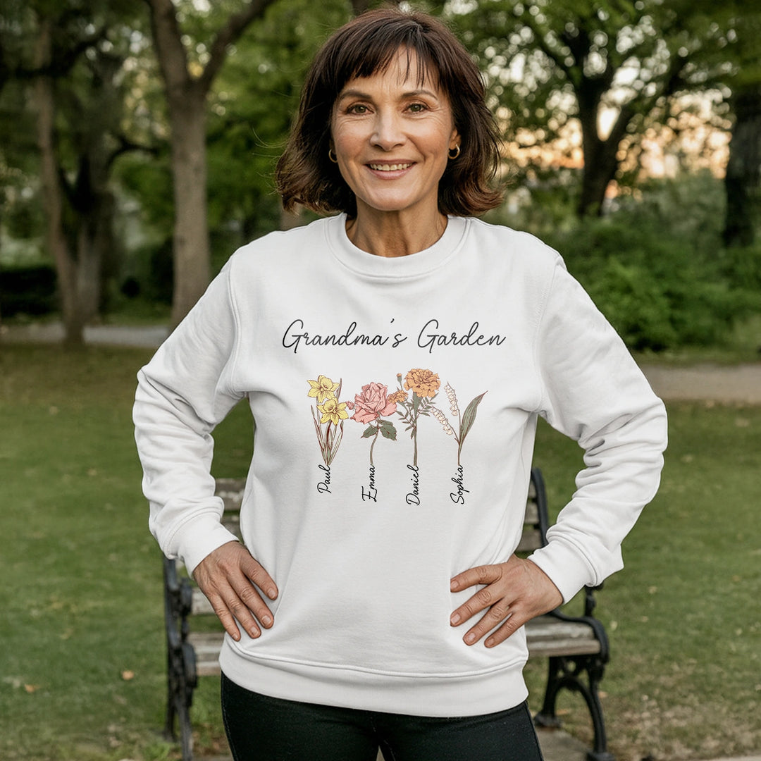 Personalisierter Sweater "Omas Garten"