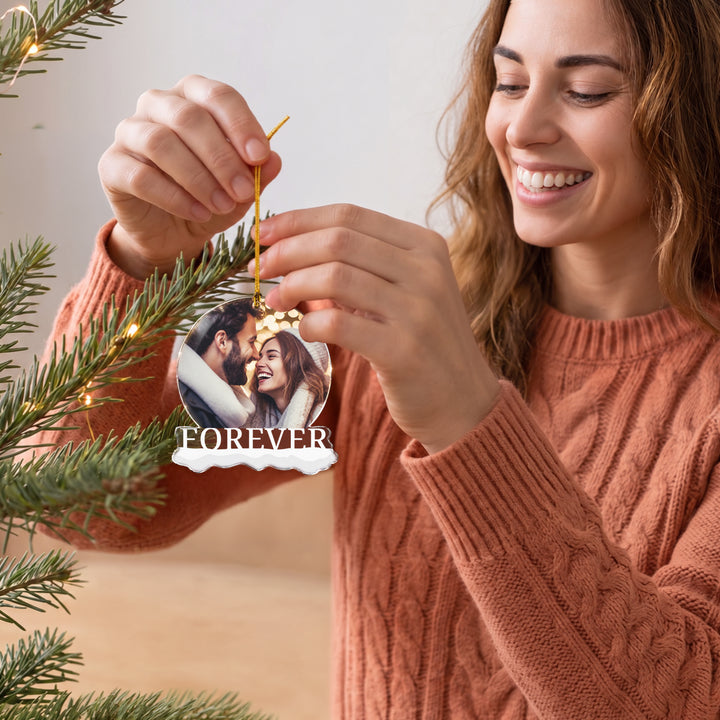 "Forever Foto" Weihnachtsanhänger