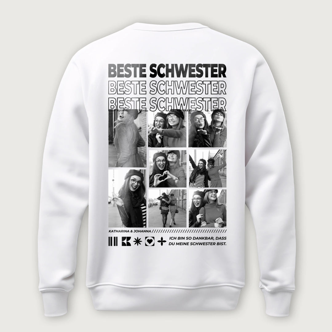 Personalisierter Sweater "Beste Schwester"