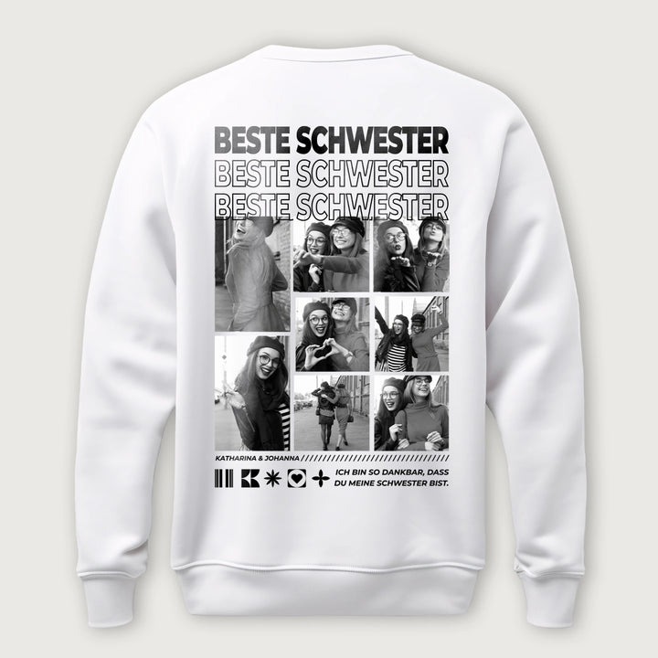Personalisierter Sweater "Beste Schwester"