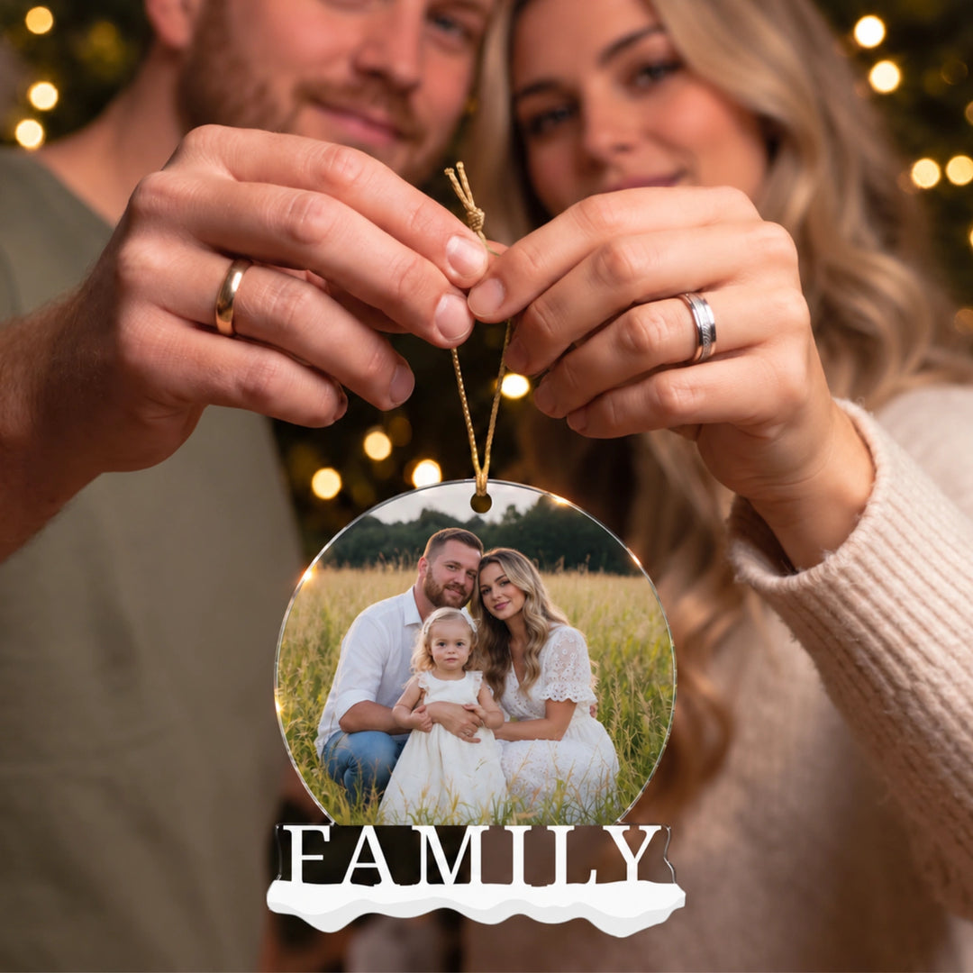 "Family Foto" Weihnachtsanhänger