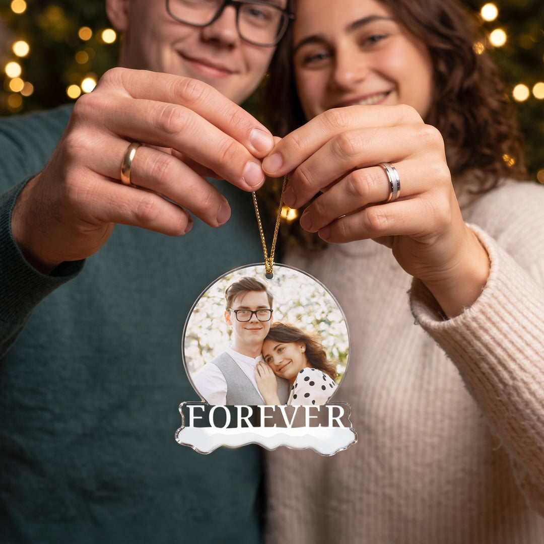 "Forever Foto" Weihnachtsanhänger