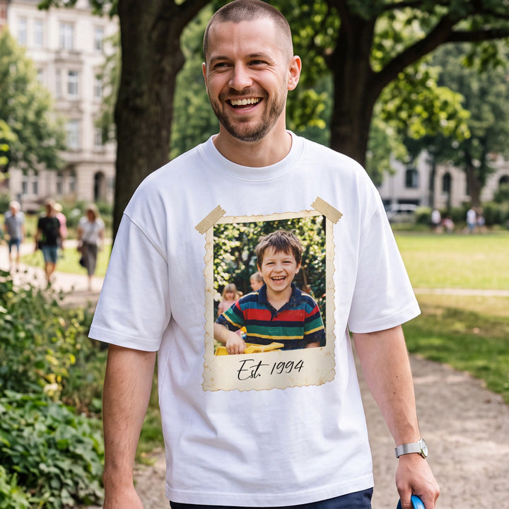 Personalisiertes T-Shirt "Foto Vintage"