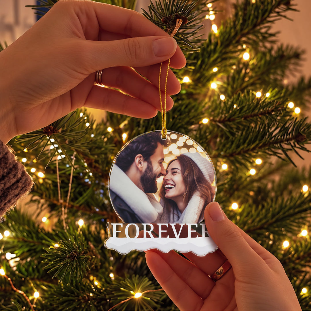 "Forever Foto" Weihnachtsanhänger