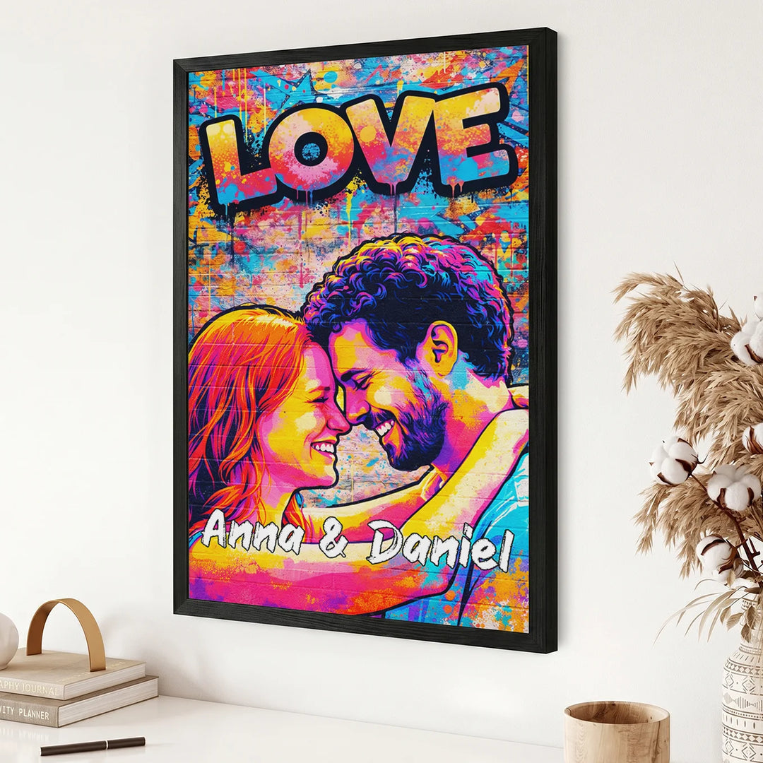 Personalisiertes Poster "Street Art Love"