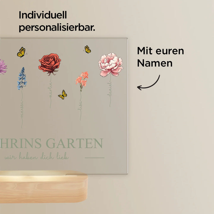 Personalisiertes Glowlight  "Omas Garten"