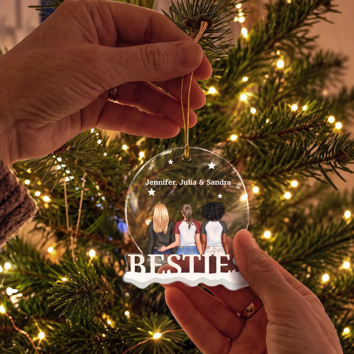 "Besties" Weihnachtsanhänger