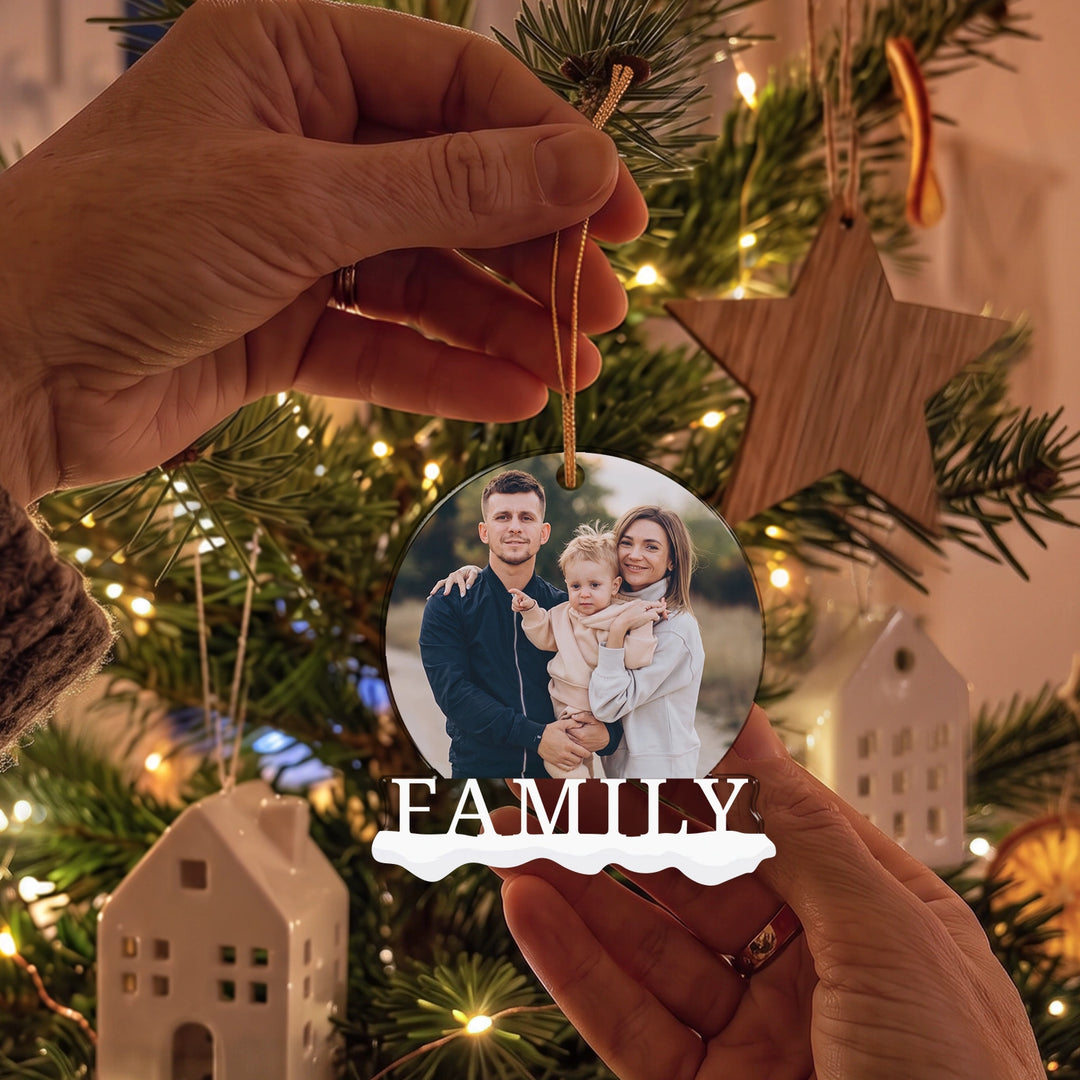 "Family Foto" Weihnachtsanhänger