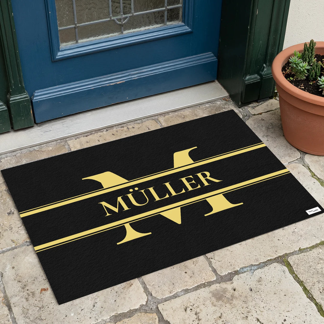 Personalisierte Fußmatte "Initiale"