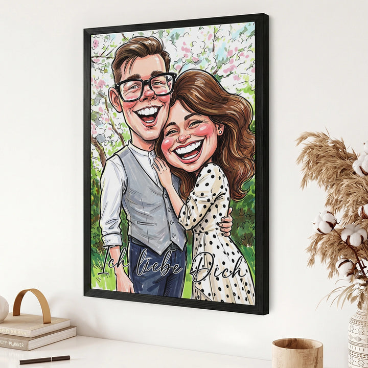 Personalisiertes Poster "Couple Sketch"