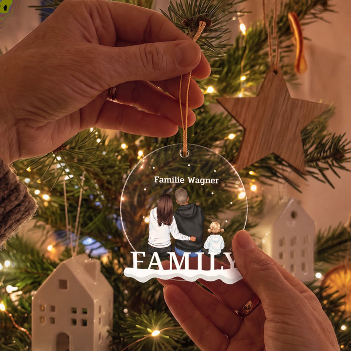 "Family" Weihnachtsanhänger