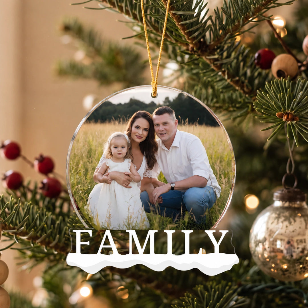 "Family Foto" Weihnachtsanhänger