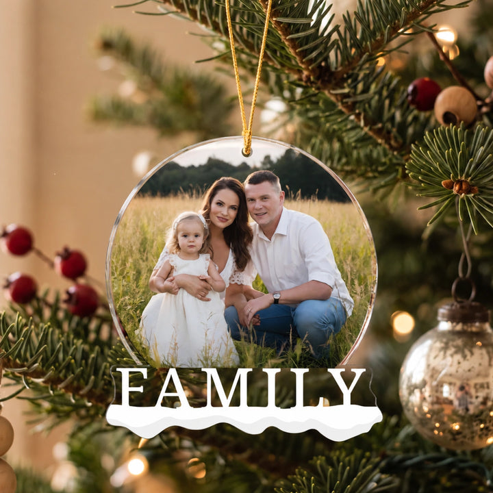 "Family Foto" Weihnachtsanhänger