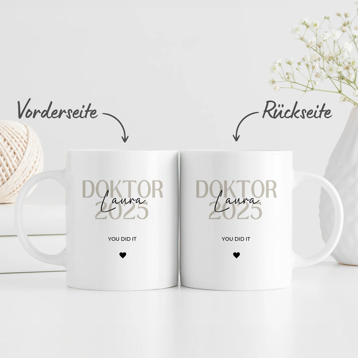 Personalisierte Tasse "Doktor"