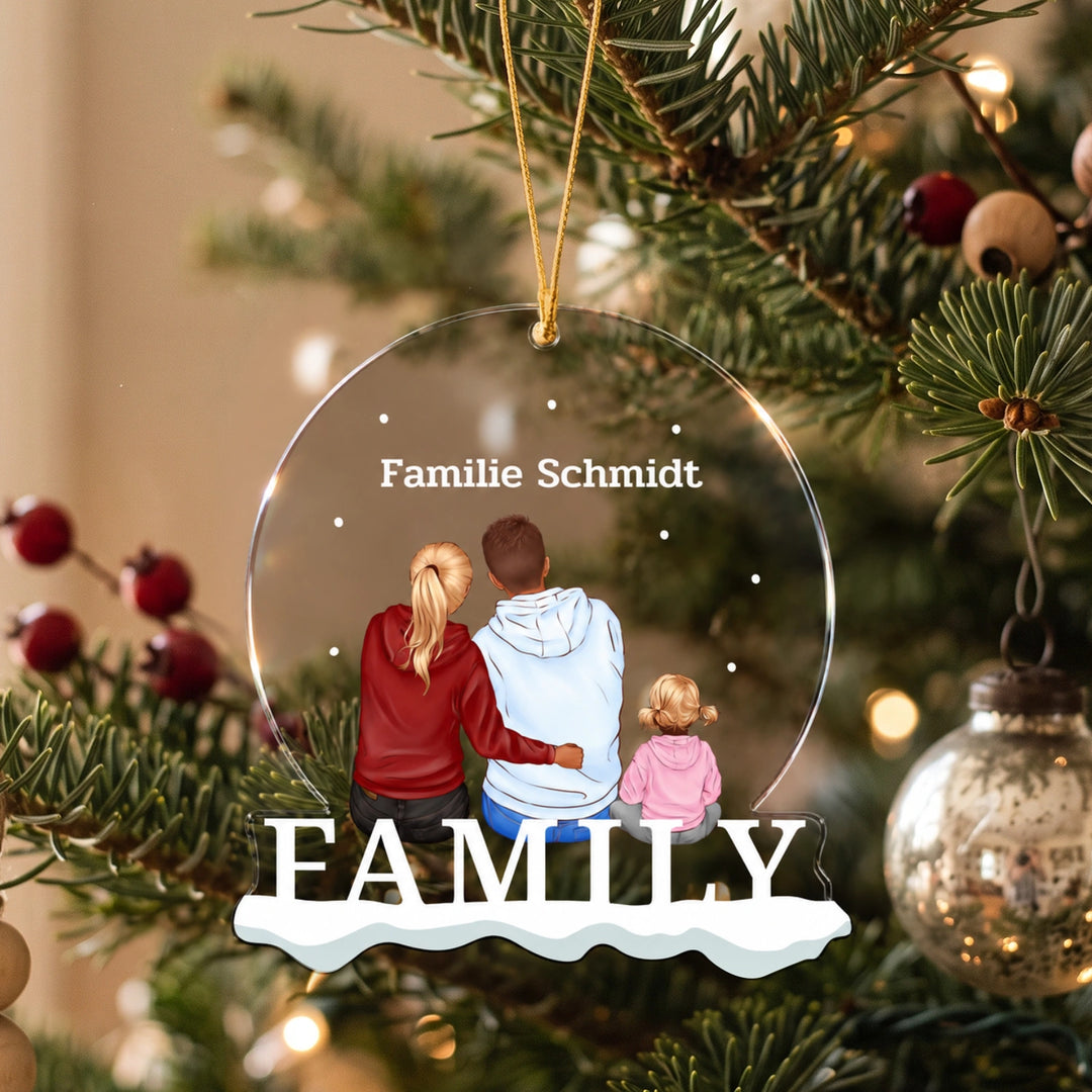 "Family" Weihnachtsanhänger