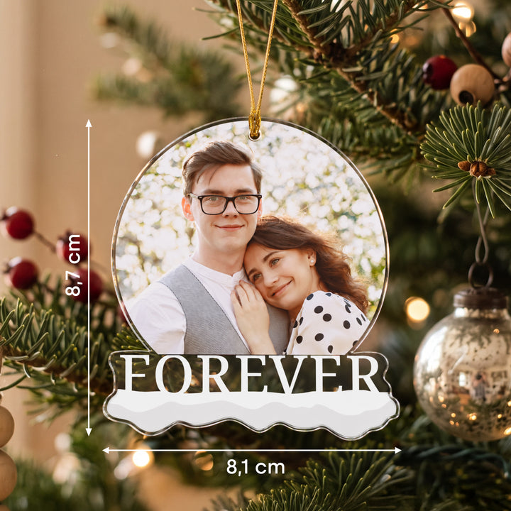 "Forever Foto" Weihnachtsanhänger