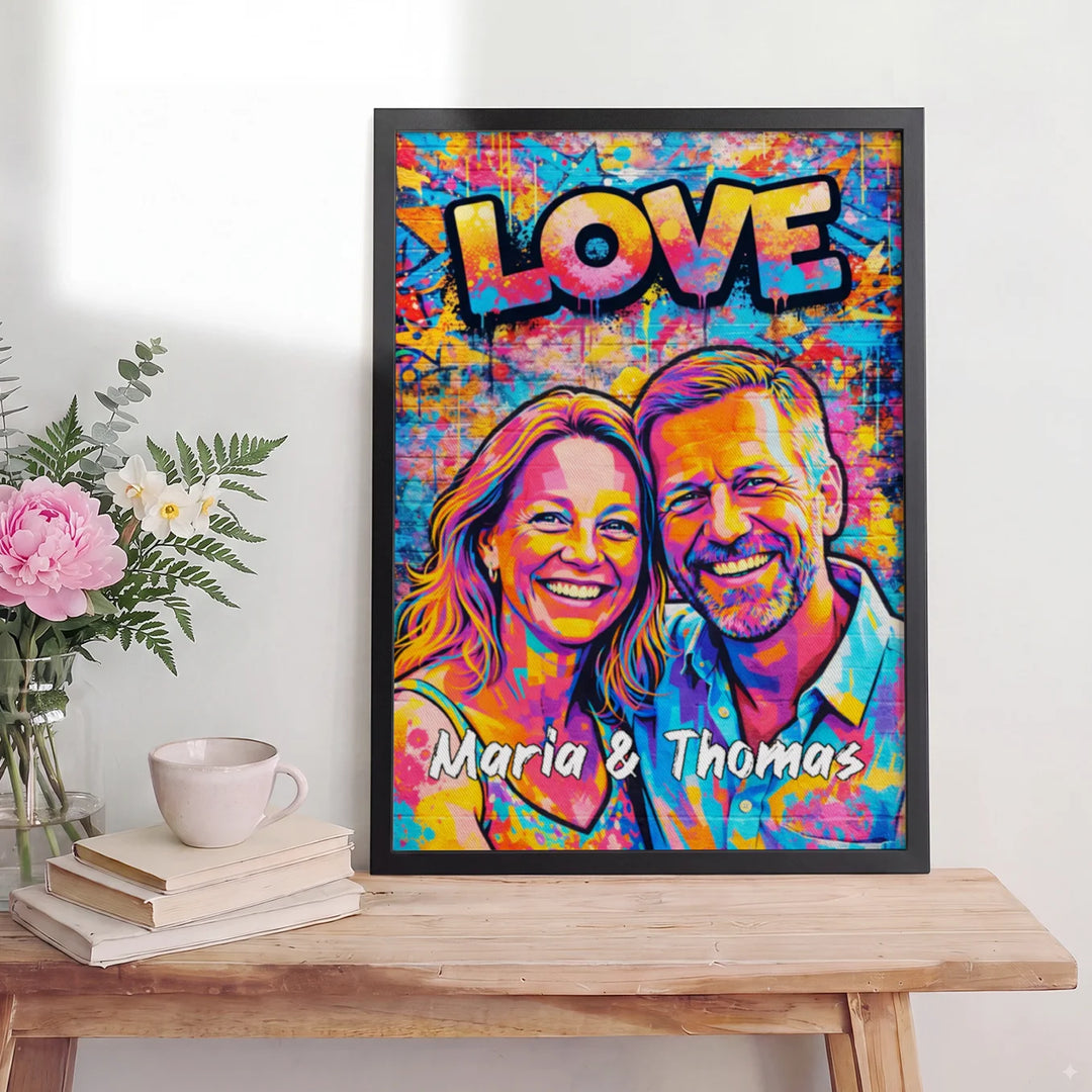 Personalisiertes Poster "Street Art Love"