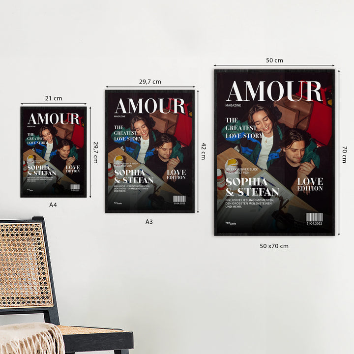 Personalisiertes Poster "Couple Magazine"