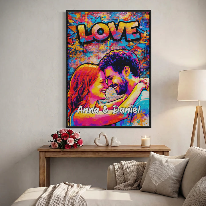 Personalisiertes Poster "Street Art Love"
