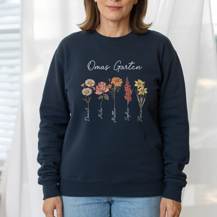 Personalisierter Sweater "Omas Garten"