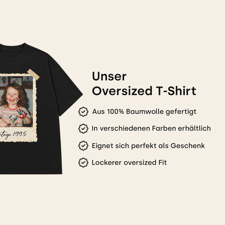 Personalisiertes T-Shirt "Foto Vintage"