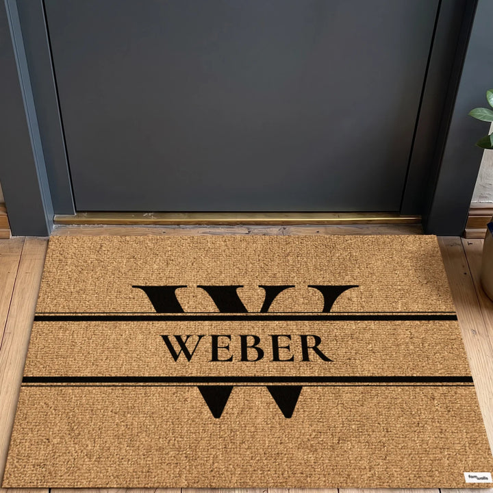 Personalisierte Fußmatte "Initiale"