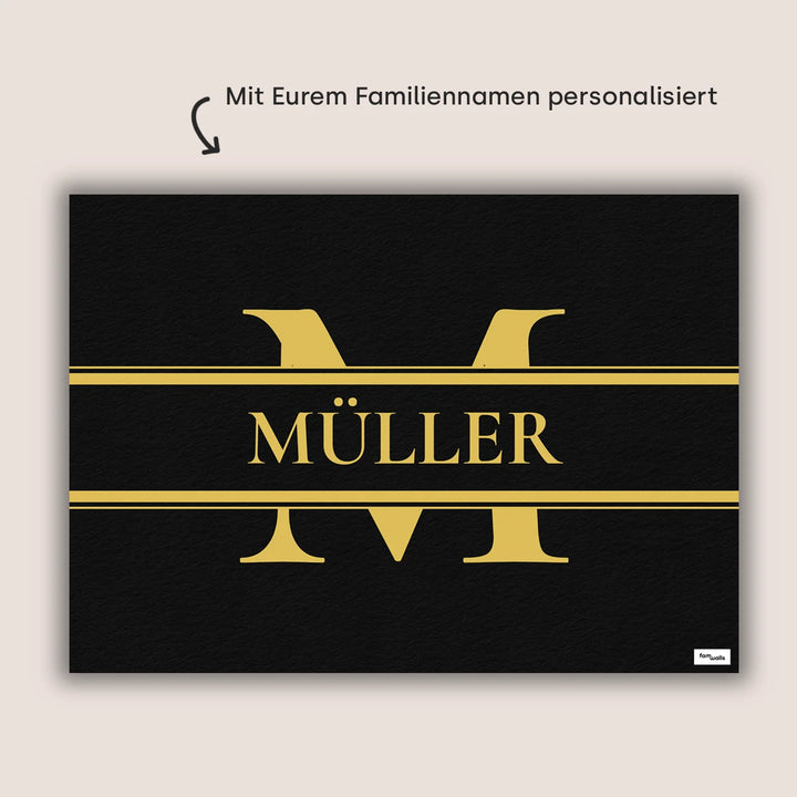 Personalisierte Fußmatte "Initiale"