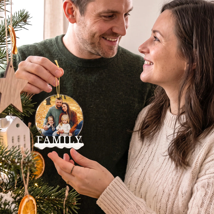 "Family Foto" Weihnachtsanhänger