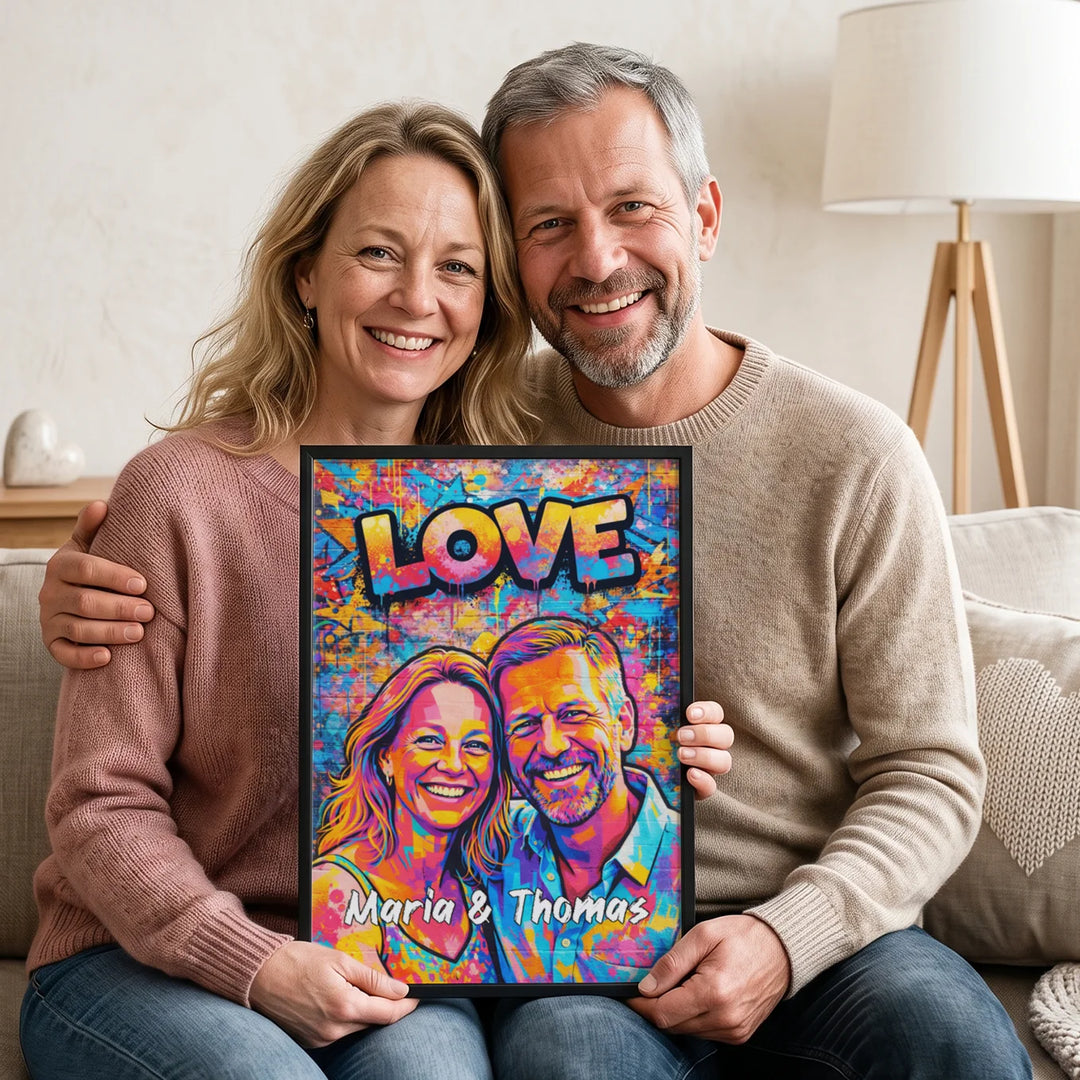 Personalisiertes Poster "Street Art Love"