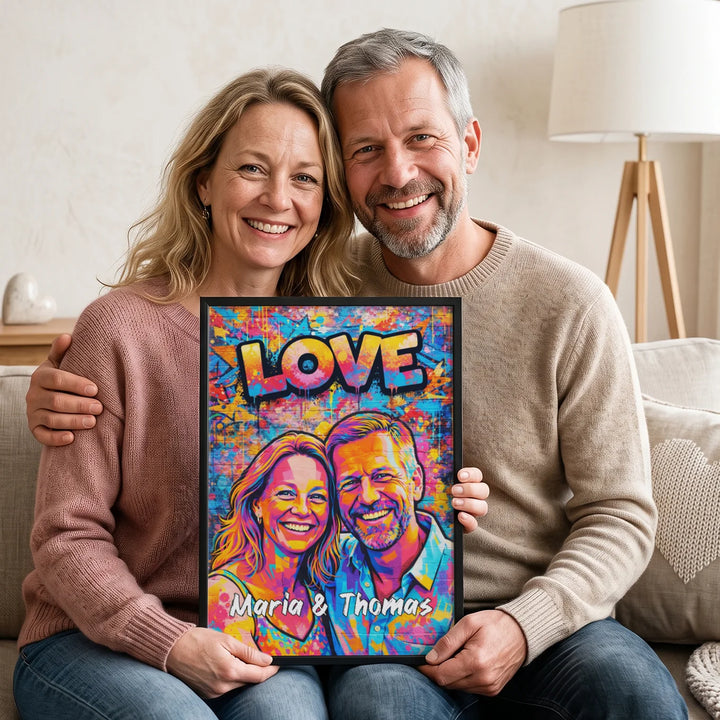 Personalisiertes Poster "Street Art Love"