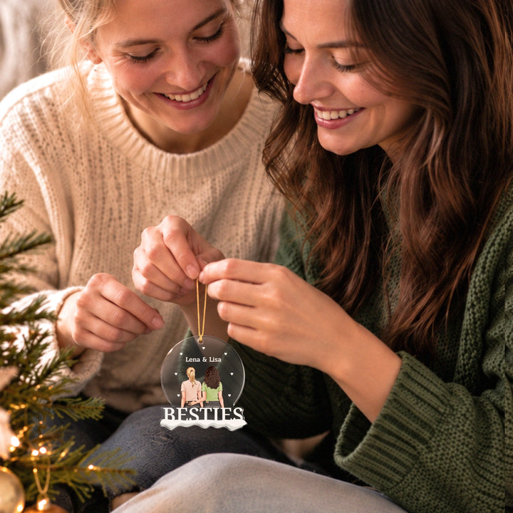"Besties" Weihnachtsanhänger