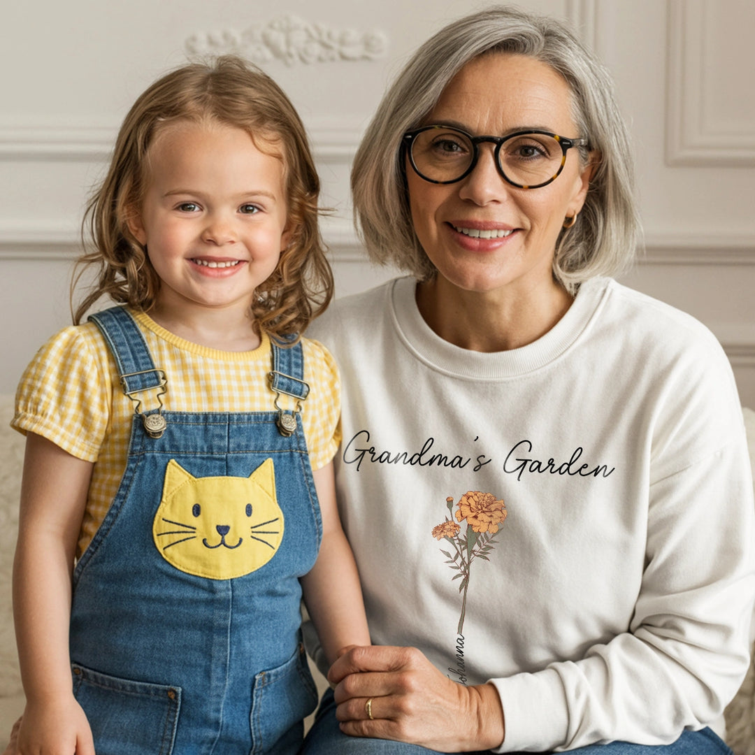 Personalisierter Sweater "Omas Garten"