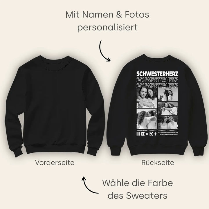 Personalisierter Sweater "Beste Schwester"