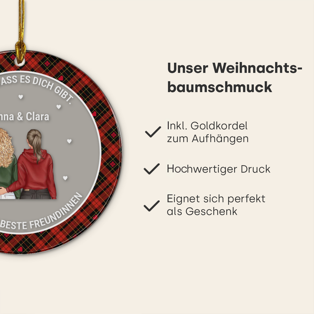 Personalisierter Anhänger "Beste Freundin"