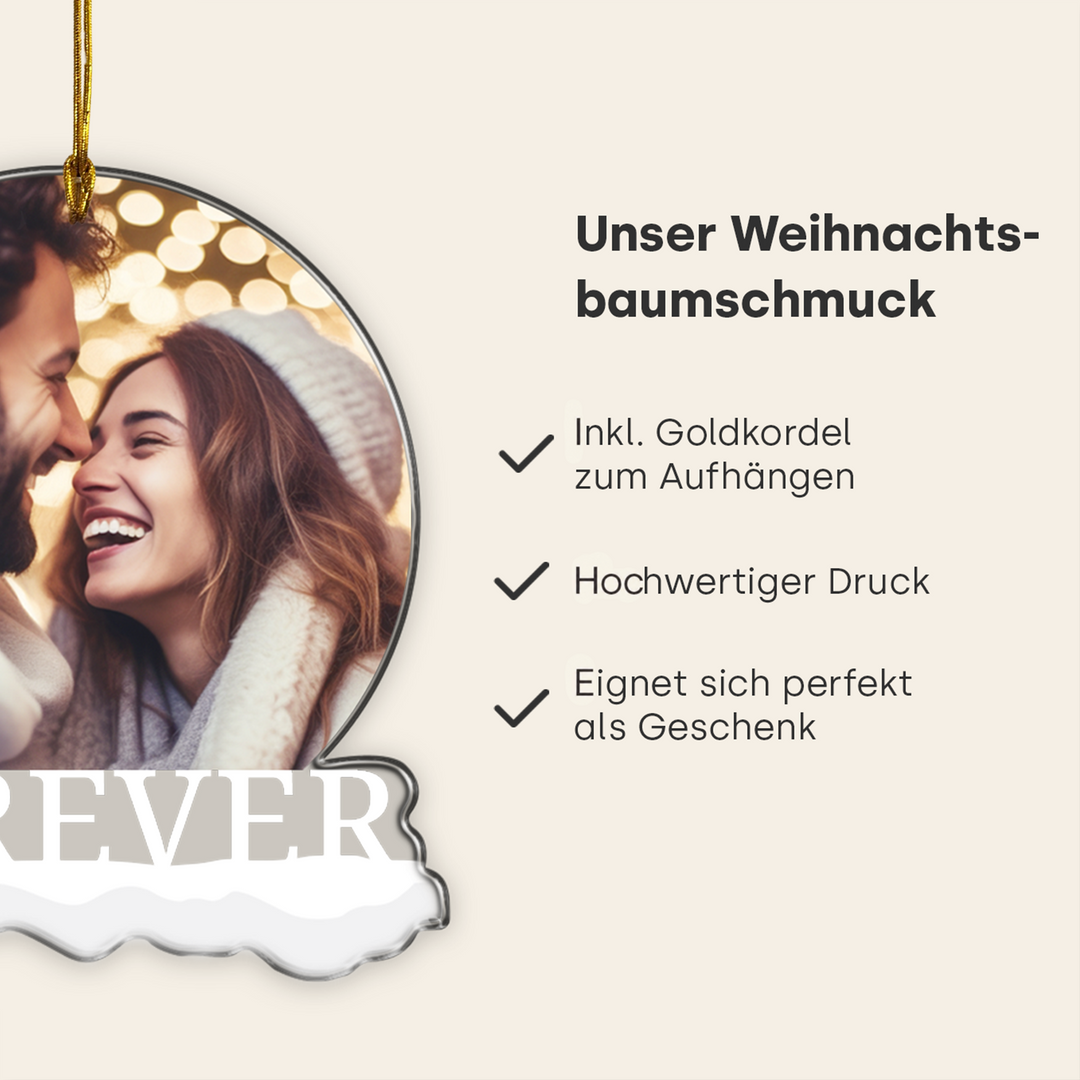 "Forever Foto" Weihnachtsanhänger